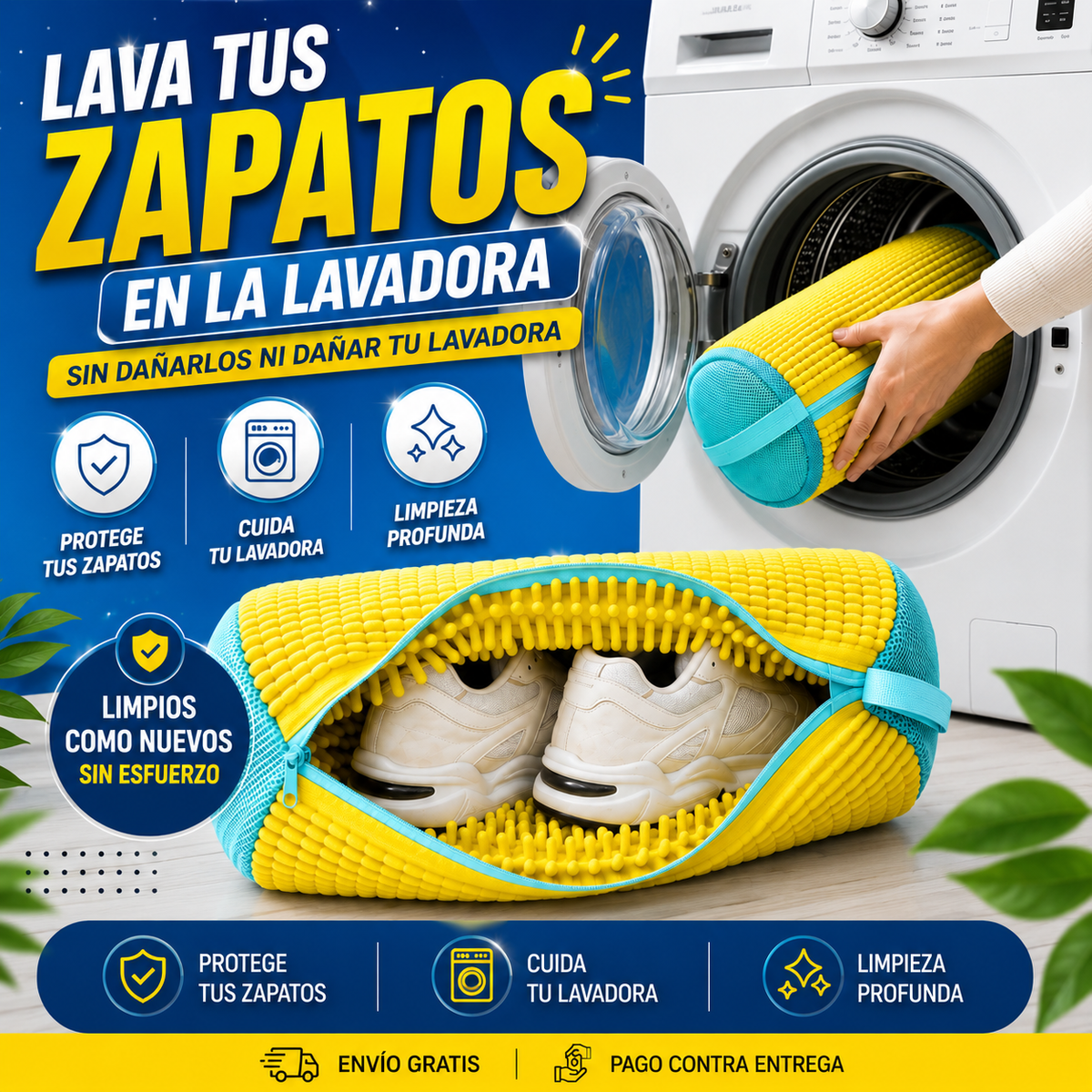 BOLSA PROTECTORA PARA LAVAR ZAPATOS 👟