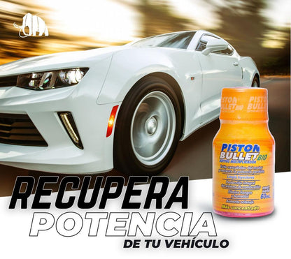 🔧3x1 ADITIVO PISTON BULLET BIO PARA CARROS Y MOTOS - AUMENTA POTENCIA Y AHORRA COMBUSTIBLE DESDE EL PRIMER USO